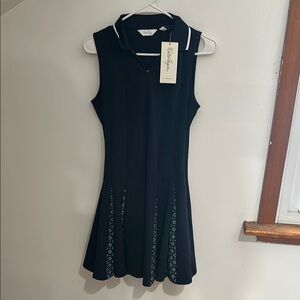 Walter Hagen Clubhouse Pleat Golf Dress - Navy